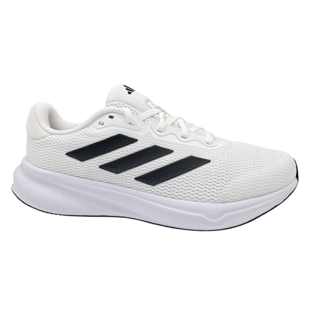 adidas‎ Mens Response Running Shoes Size 9.5 White-Black Lace up Sneakers IH6008